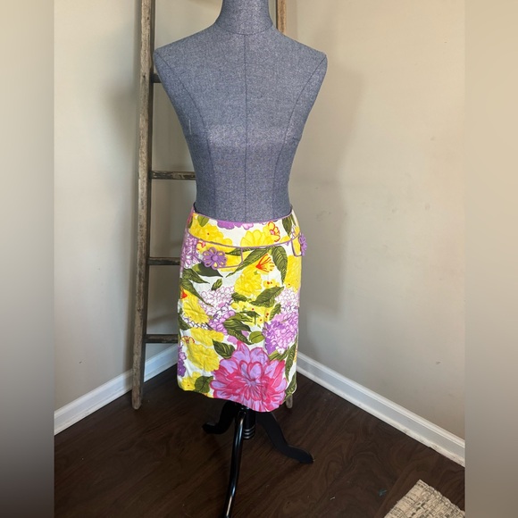 Milly Of New York Vintage Floral Skirt Size 6 - Picture 2 of 9